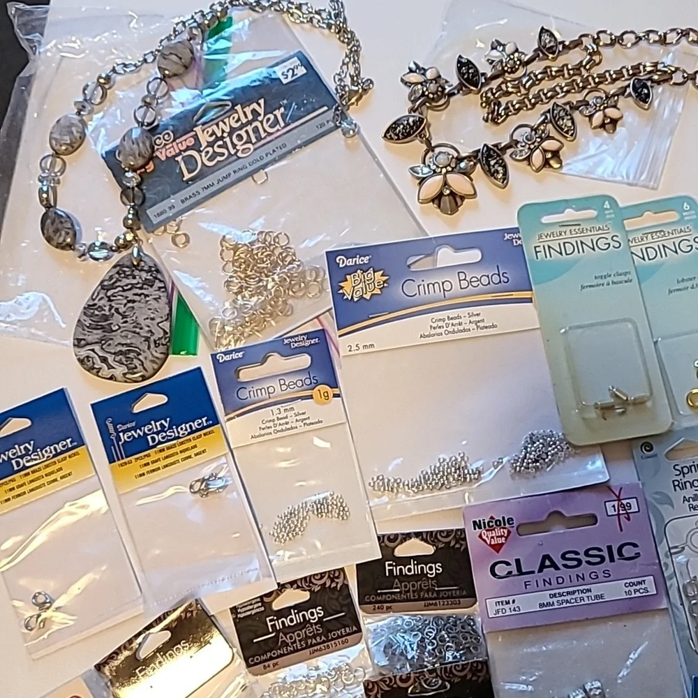 Bundle of Jewerly Making Findings & Misc.  Over 50 packages - Picture 2 of 16